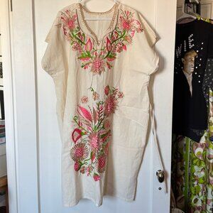 Cream Embroiderd Tunic